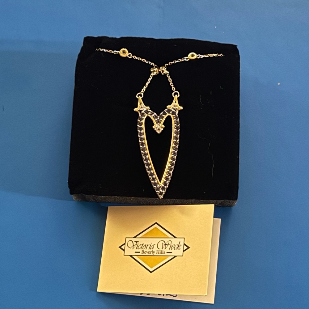 Victoria Wieck Gold and Silver Heart Necklace